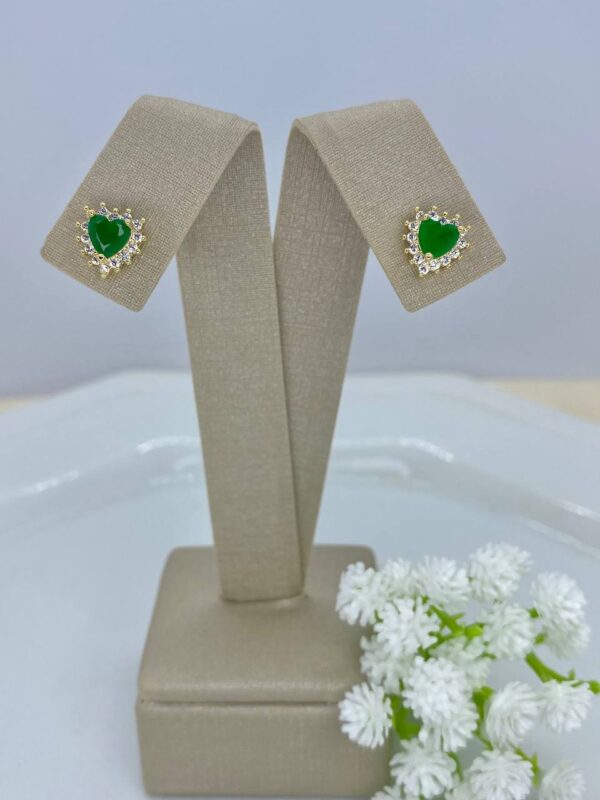 Aro Corazón Verde - Image 2