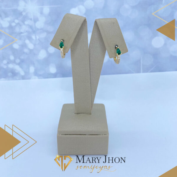 Aro Argolla Zirconia Verde