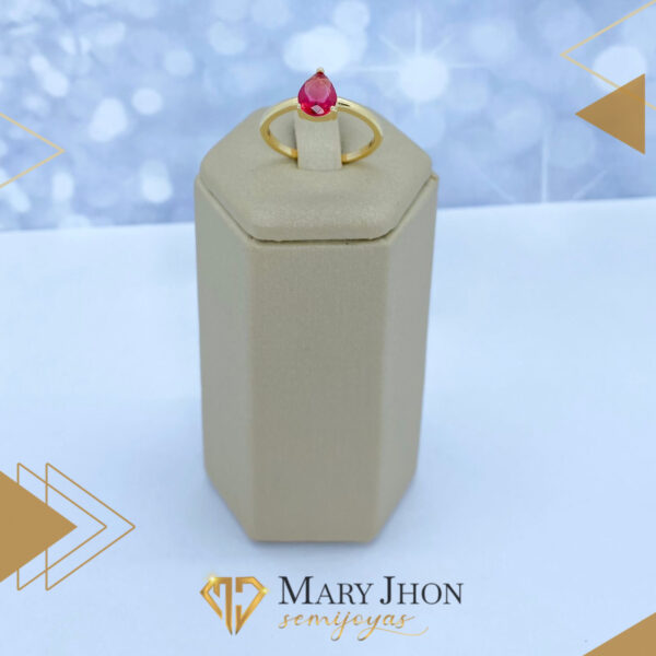 Anillo Gota Rubí