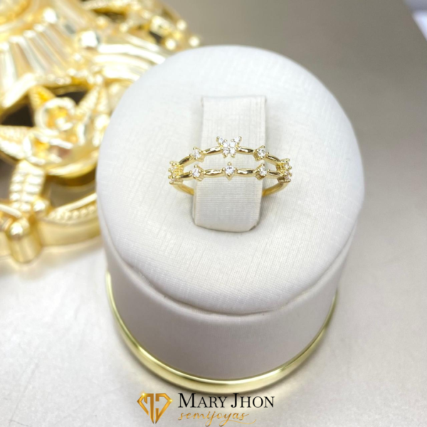 Anillo Duplo Flores