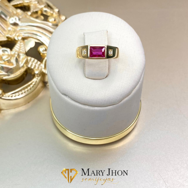 Anillo Masculino Rubi