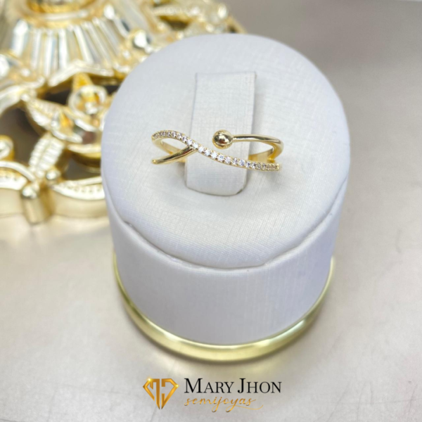 Anillo Doble en Zirconias