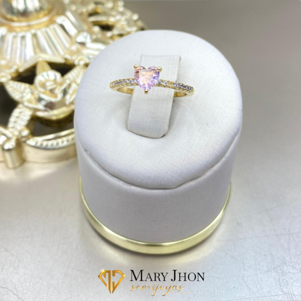 Anillo Corazón Rosa