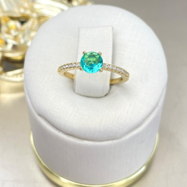 Anillo Solitario Aqua - Image 2