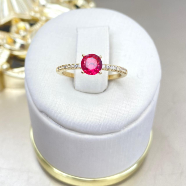 Anillo Solitario Rubí - Image 2
