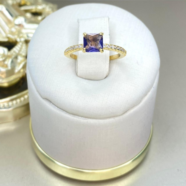Anillo Cuadrado Morado - Image 2