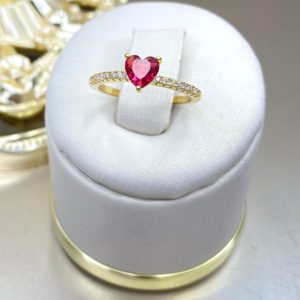 Anillo Corazón Rubí - Image 2