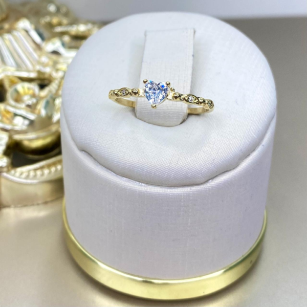 Anillo Corazón En Zirconias - Image 2