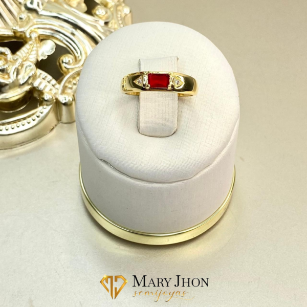 Anillo Masculino Rubi