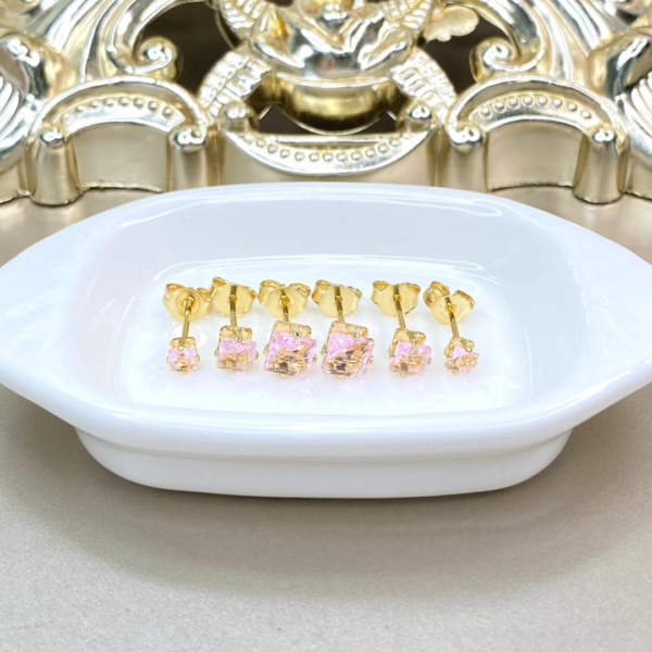 Aro Trio Cuadrado Rosa - Image 2