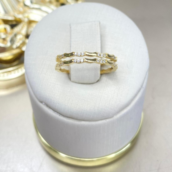 Anillo Duplo En Zirconias - Image 2