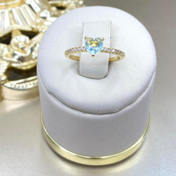 Anillo Corazón Celeste - Image 2
