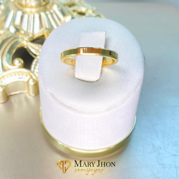 Anillo Tungsteno Compromiso Cuadrado